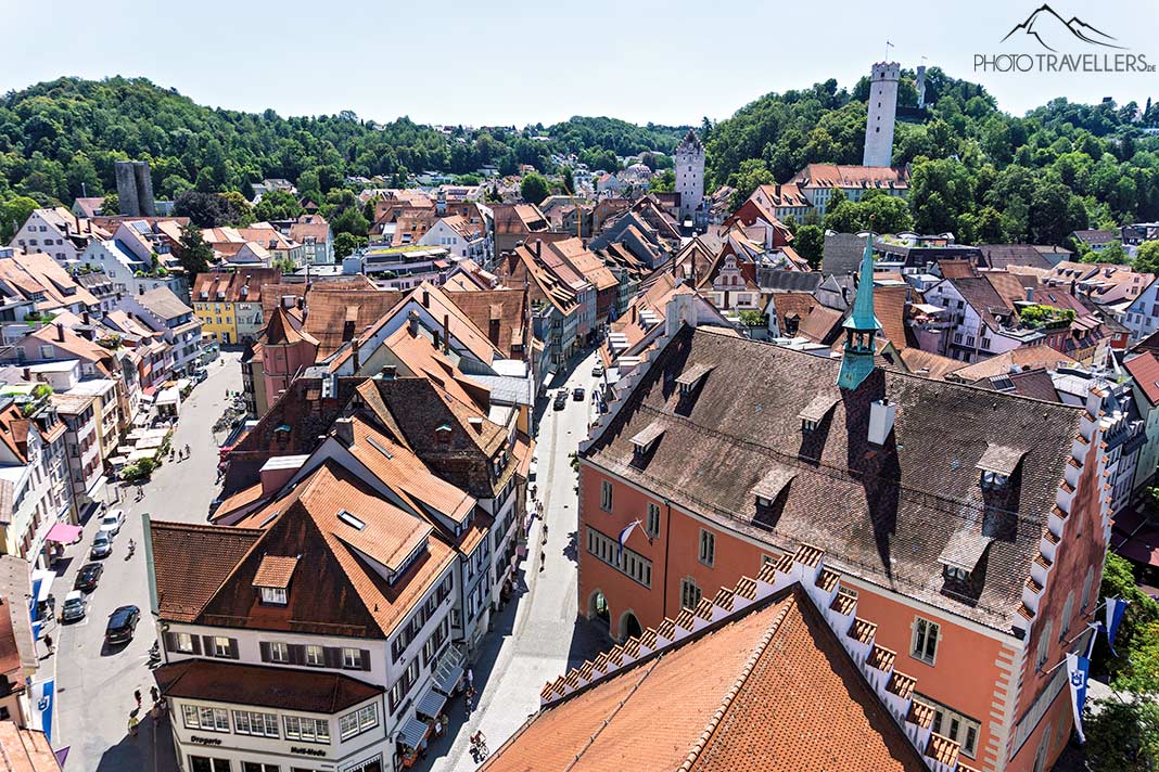 Der Blick vom Blaserturm über die Ravensburger Altstadt
