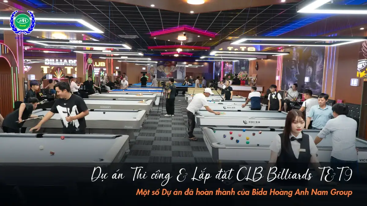 Dự án thi công lắp đặt CLB Billiards T&T9