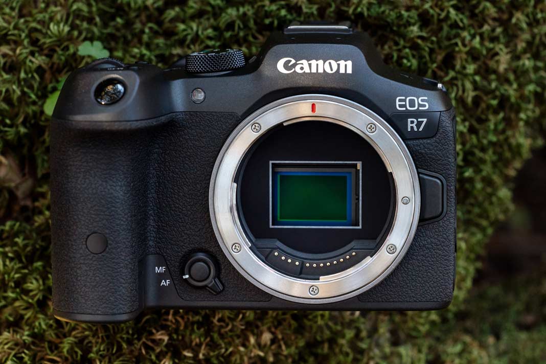 Die Canon EOS R7 ohne Objektiv