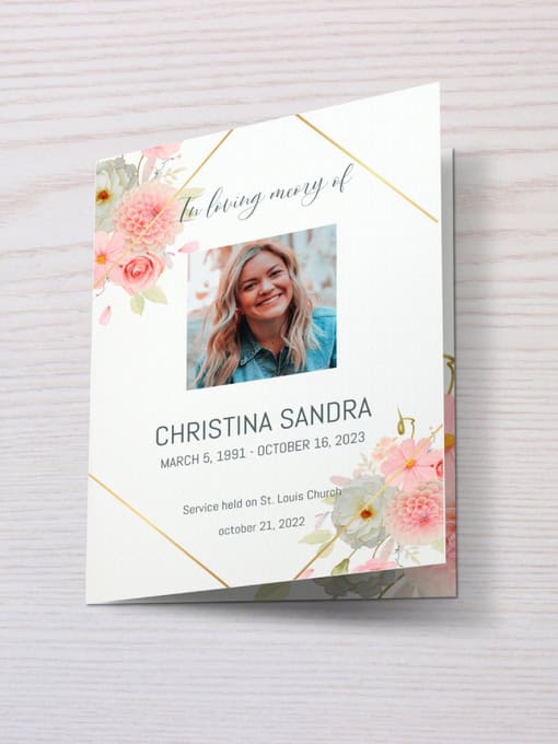 Free Design Service and Customizable Funeral Templates for Personalized