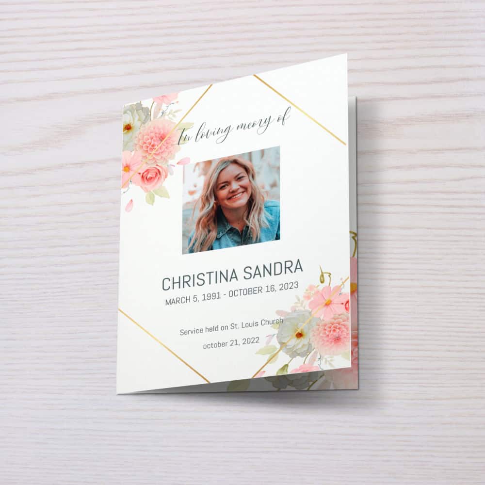 Free Design Service and Customizable Funeral Templates for Personalized