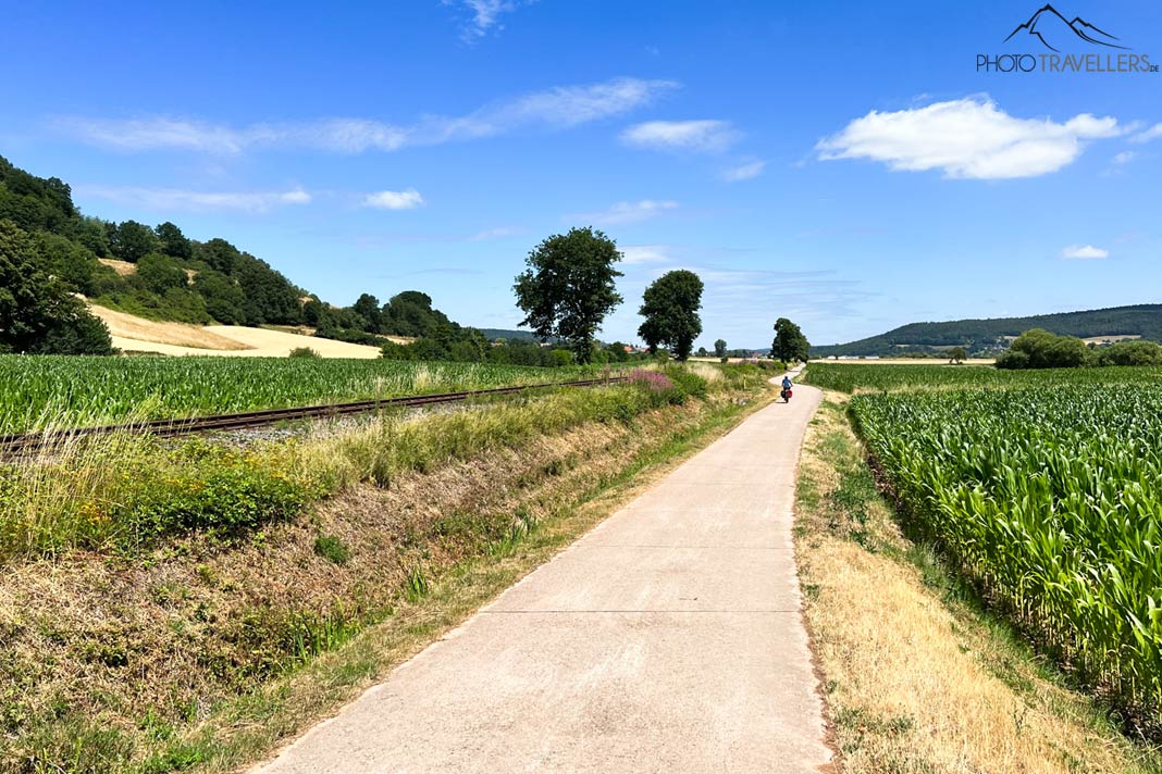 Blick auf einen Teil des Fuldaradwegs