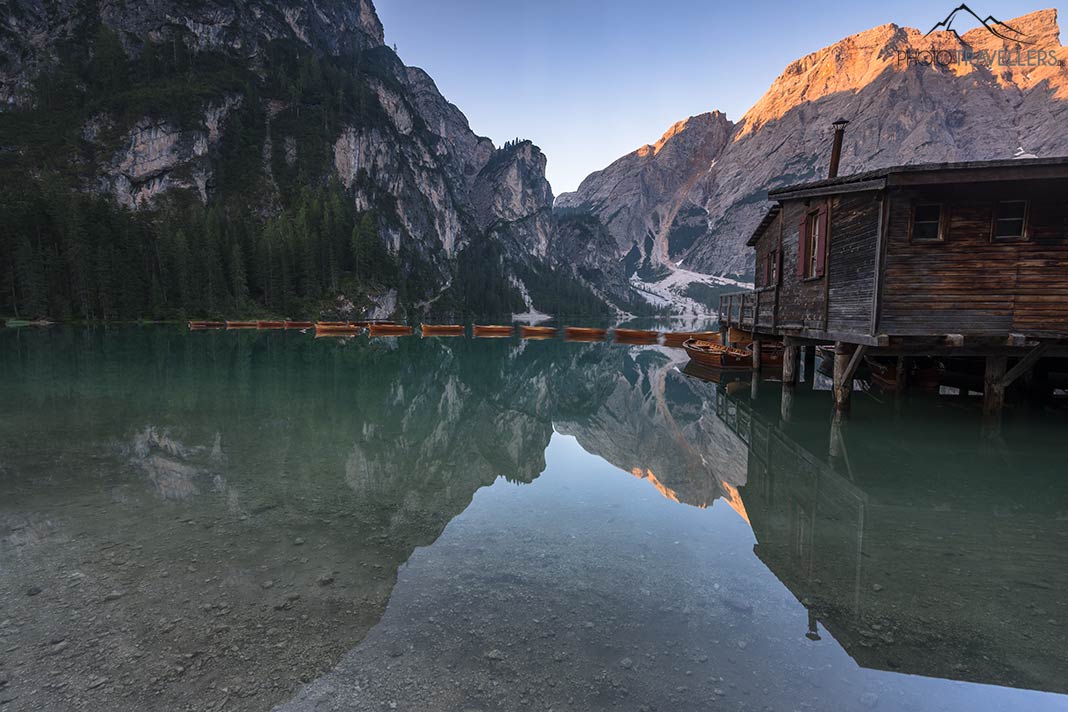 Das Bootshaus am Pragser Wildsee