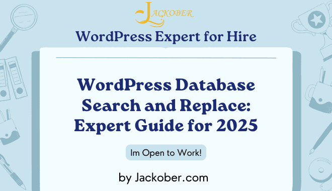 WordPress Database Search and Replace: Expert Guide for 2025