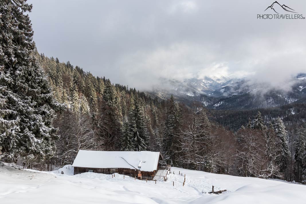 Blick auf die Mitterhütte