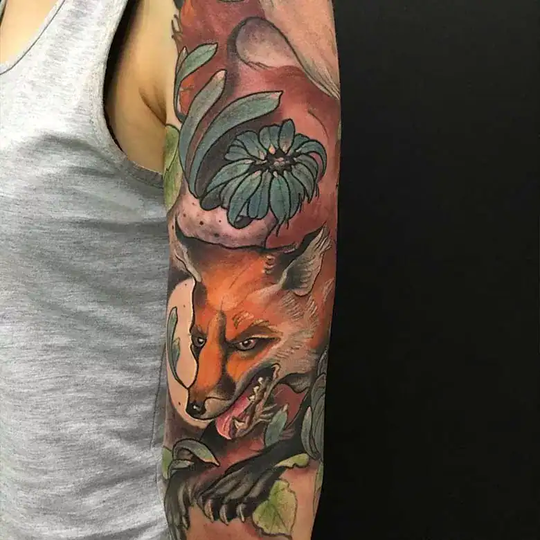 Traditional vs New School Tattoos new school fuchs tattoo vom surface tattoo studio münchen fox tattoo
