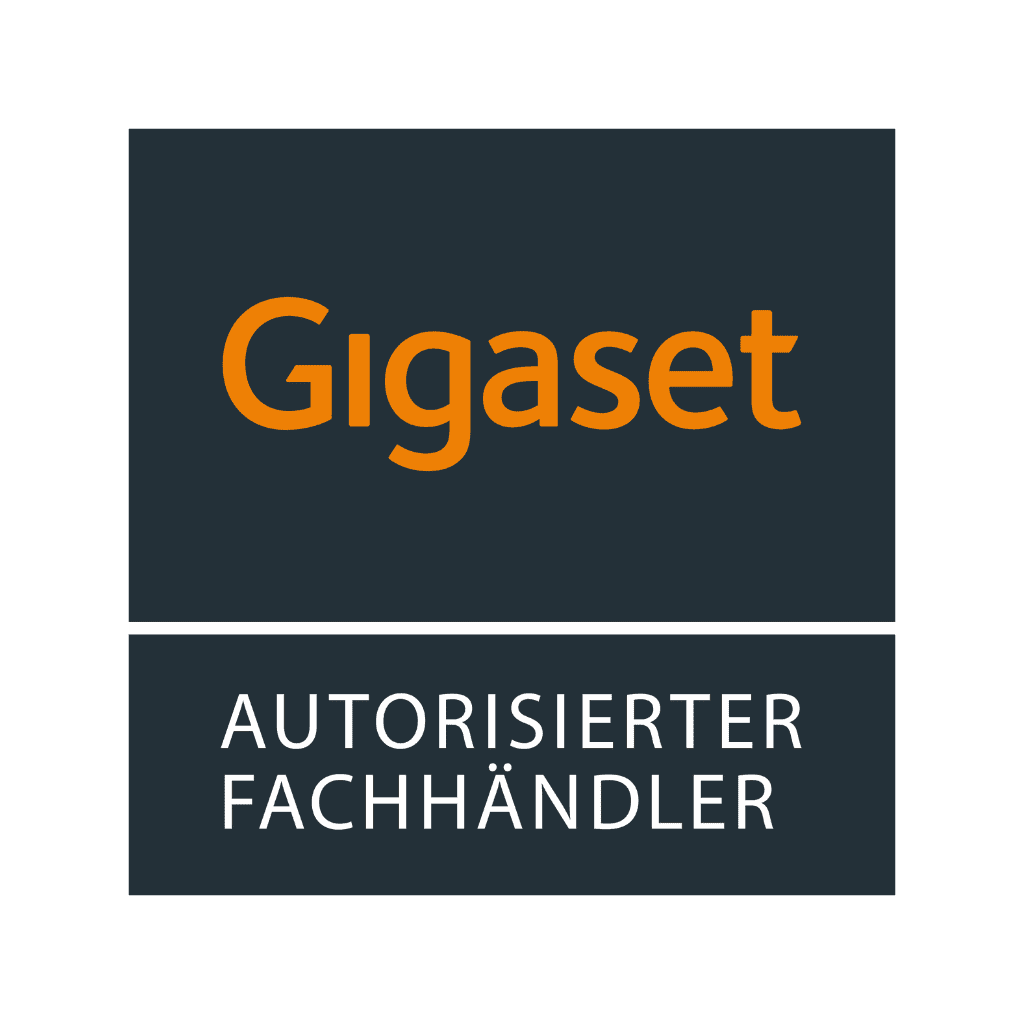 Das Logo von Gigaset Autorisierter Fachhändler