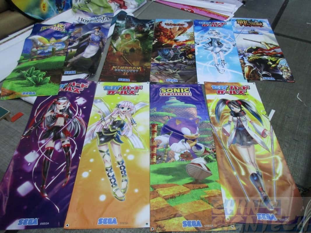 X Stand Banner for Sega game