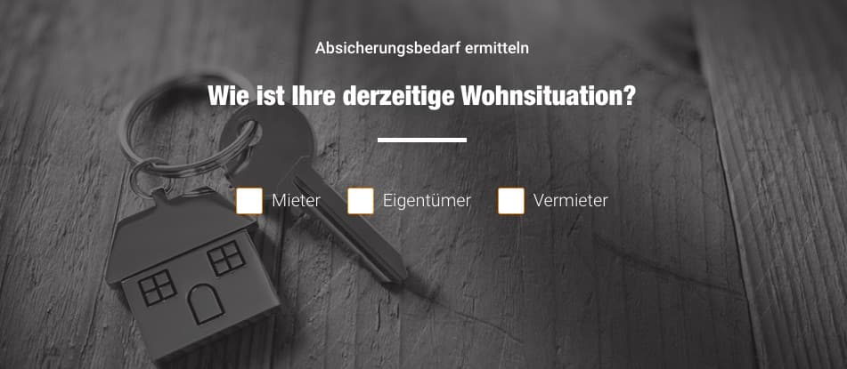 Welche Versicherungen sind sinnvoll - Wohnsituation