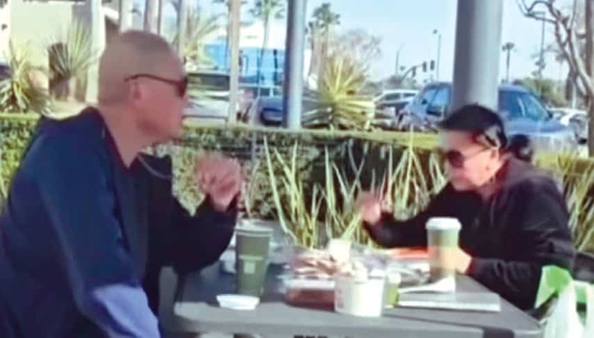Korean American siblings John Moon and Cindy Kim in a TikTok video before the Cerritos park shooting.