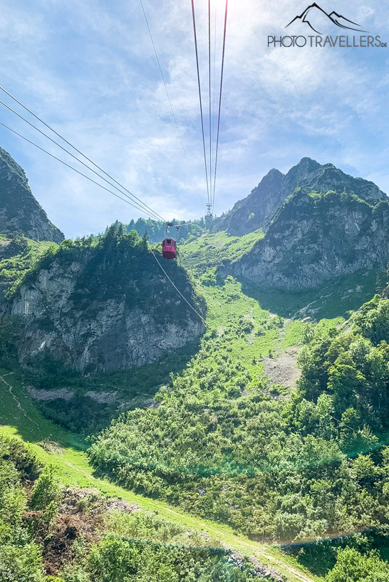 Die Seilbahn auf den Hochfelln im Chiemgau