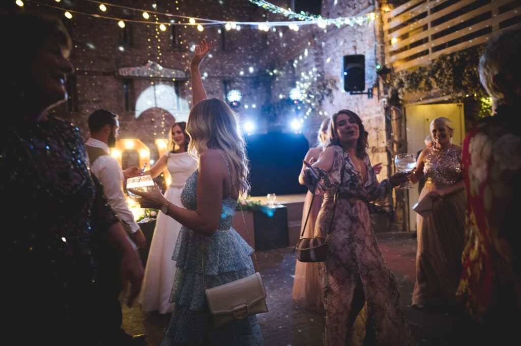 Lyde Court Wedding Photography on the dancefloor