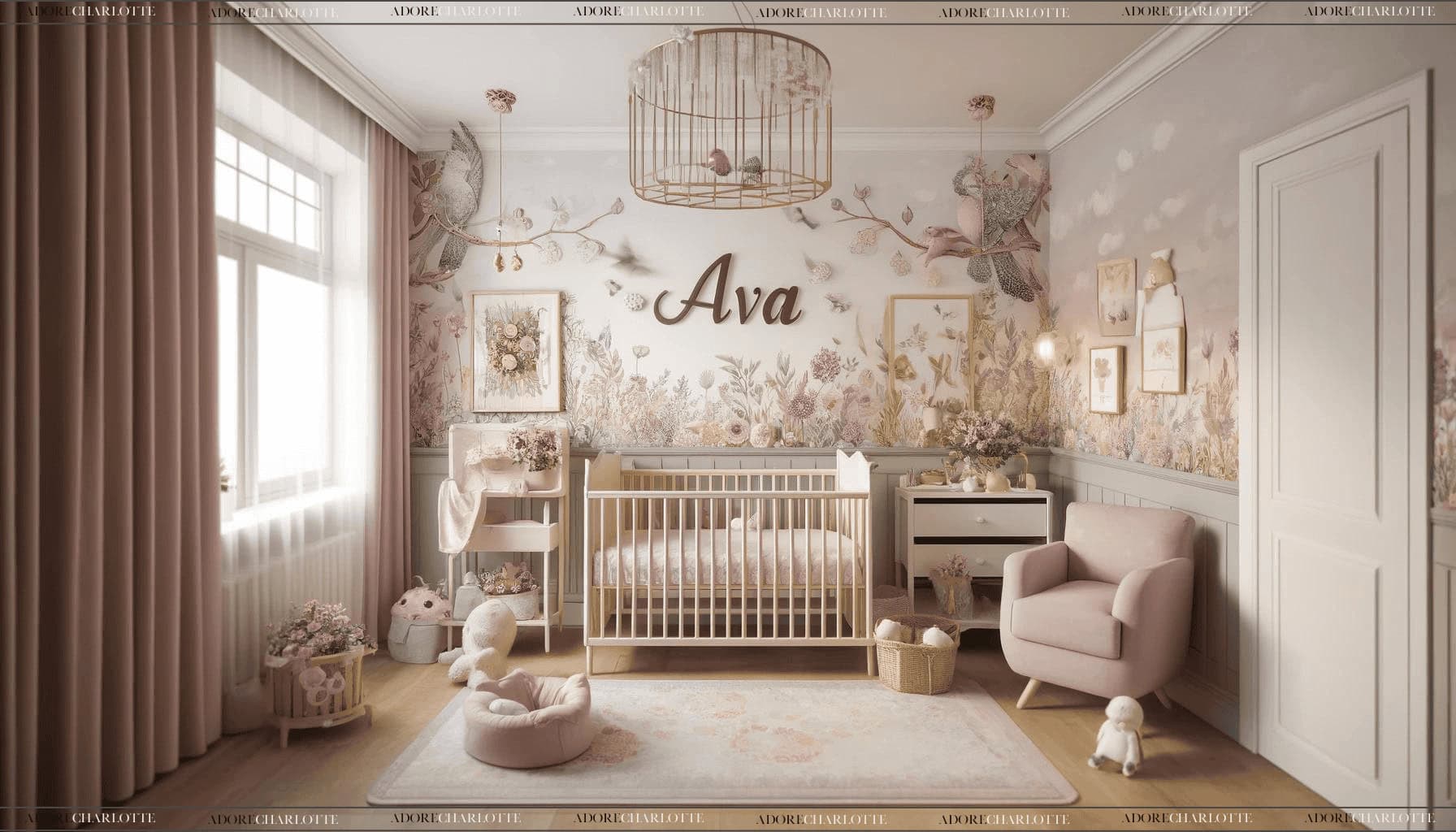 Ava Nursery Wall Art.