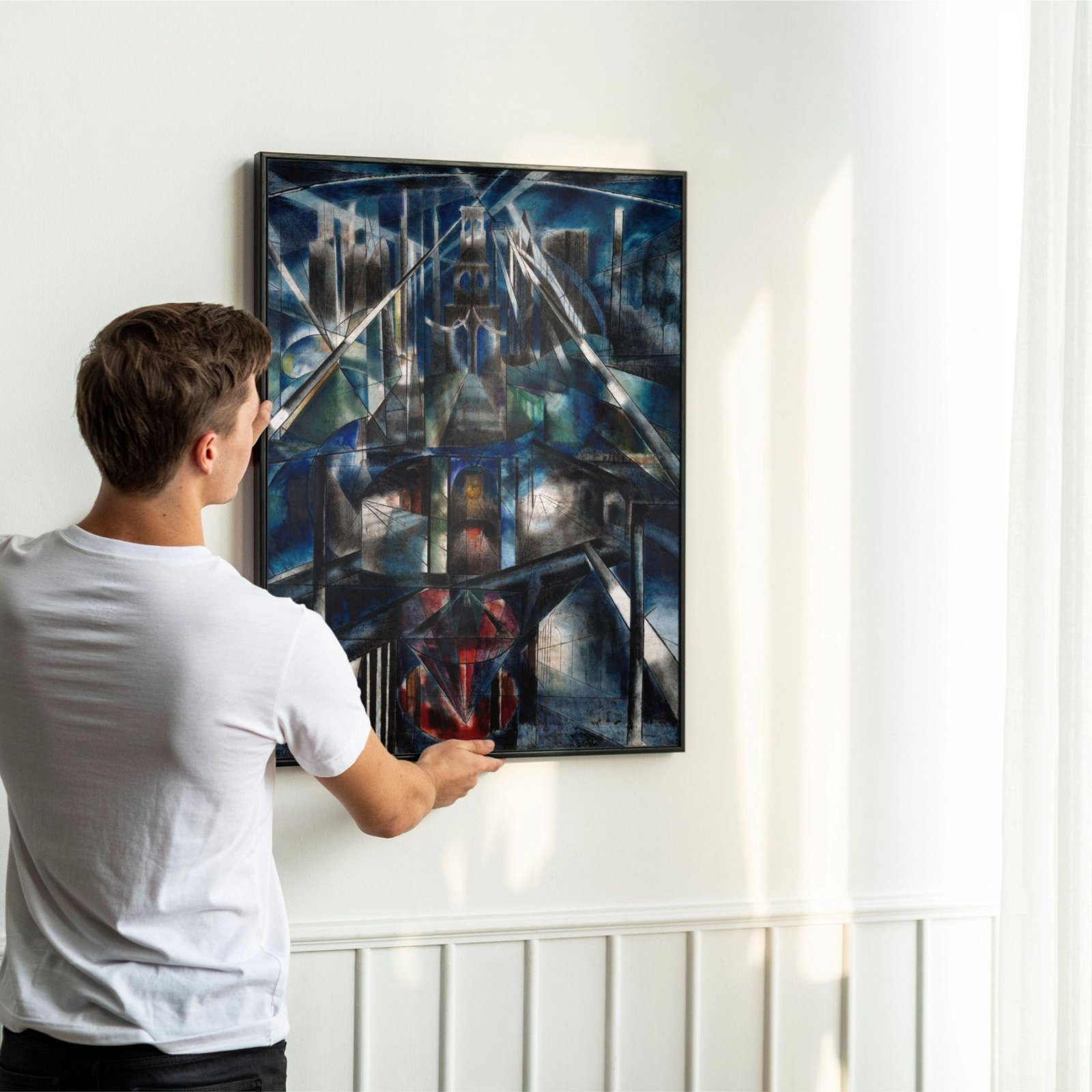 il_fullxfull.7803590108_ninp.jpg Joseph Stella - Printable Wall Art, American Artist, Brooklyn Bridge, Digital Download