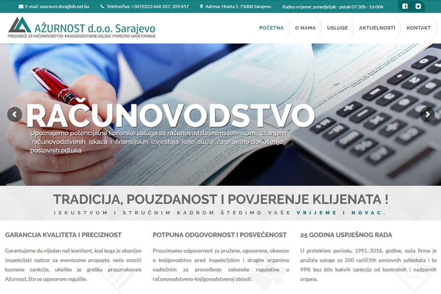 AŽURNOST d.o.o. Sarajevo