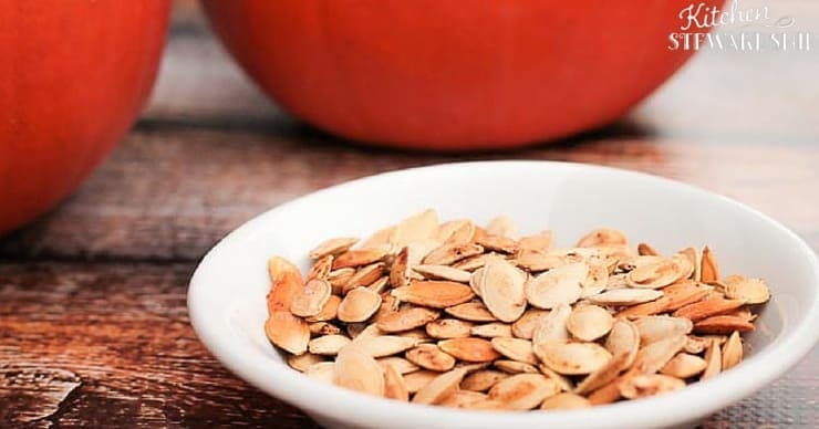 Soaked Crispy Pumpkin Seeds. Super easy instructions for how to make pumpkin seeds for a fall-spiced (or just spicy), healthy Halloween treat. Step-by-step making pumpkin seeds tutorial includes how to soak seeds overnight for maximum nutrition. Crispy Pumpkin Seeds