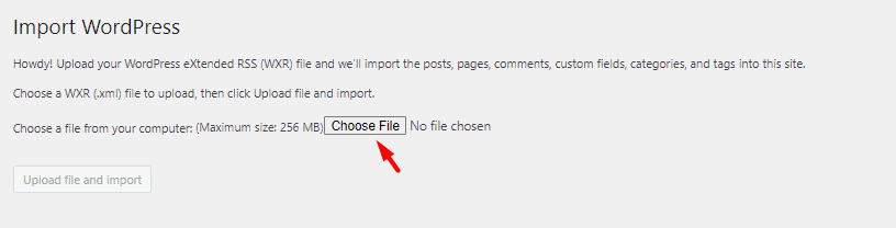 Import XML file to bulk add posts to WordPress