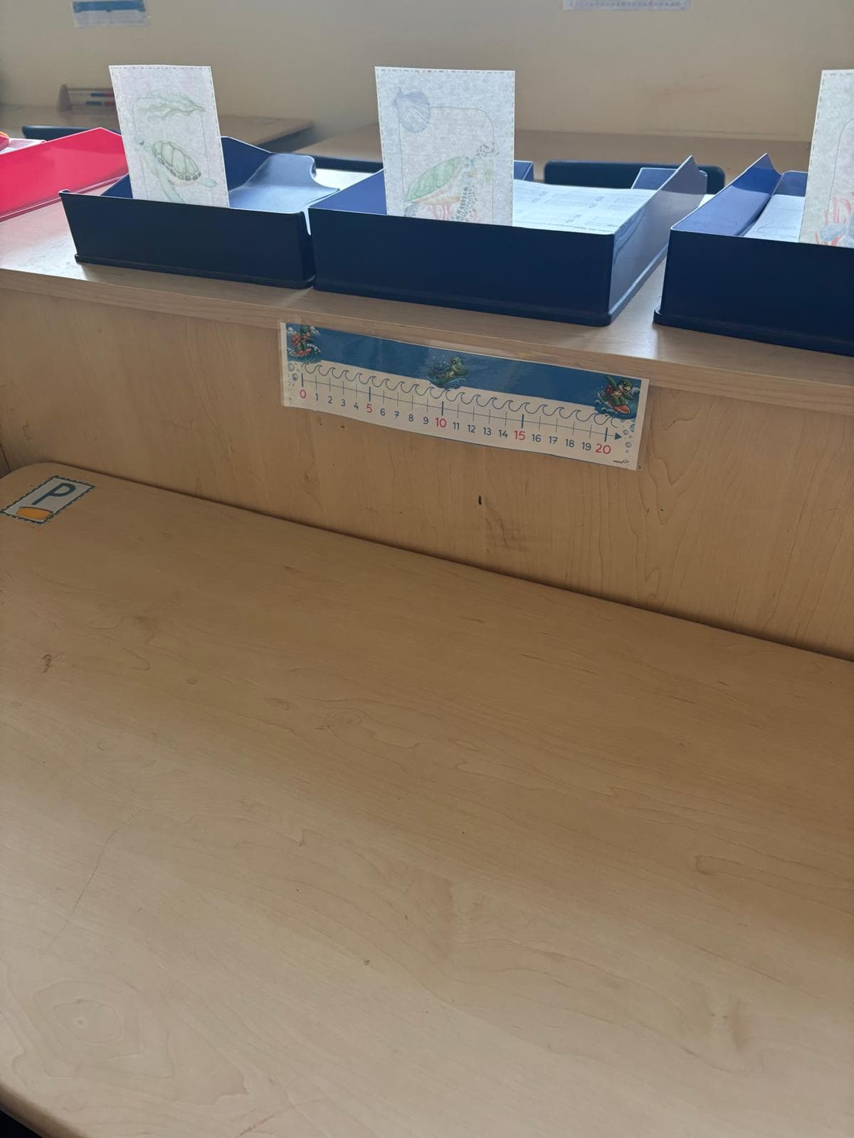 Zahlenstrahl als Papiervorlage bis 20 für die Grundschule