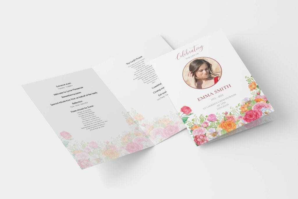 Funeral booklet