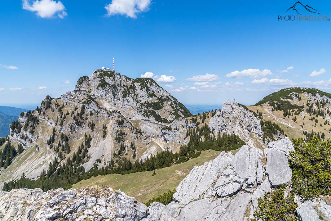 Der Blick auf den Wendelstein von der Lacherspitz
