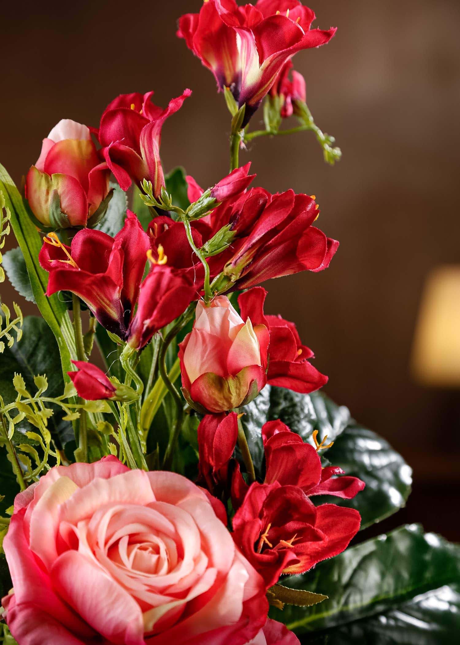 Lodou Selle artificiali di fiori per cimitero, per tombe e cimiteri