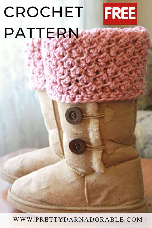 free crochet boot cuff pattern feminine