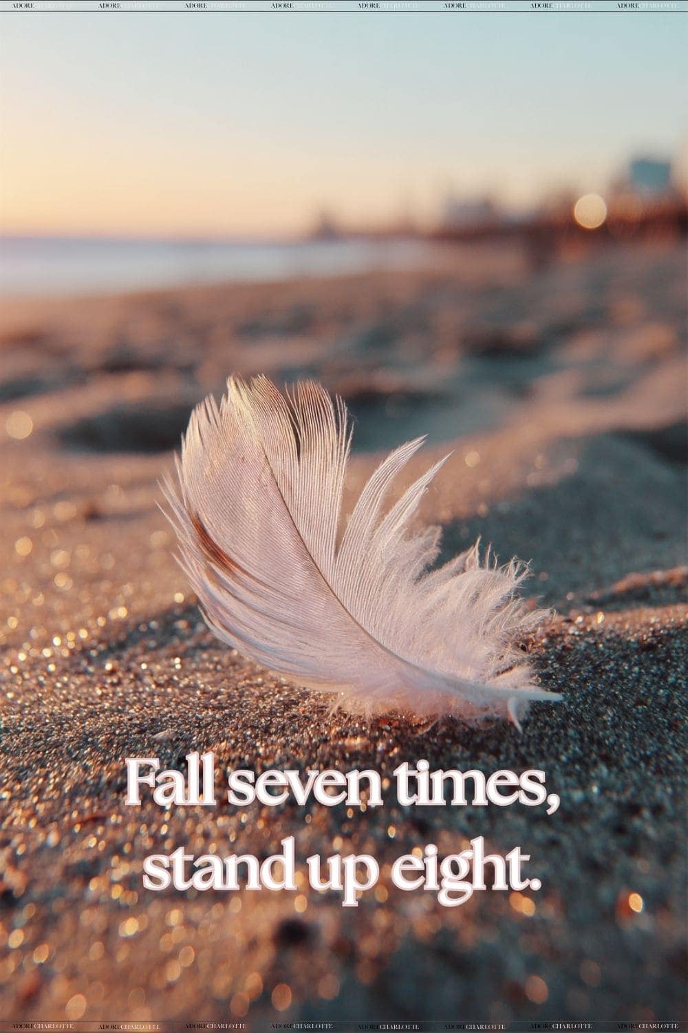 Fall seven times, stand up eight.