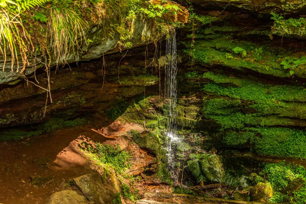 Die Hexenklamm ist ein mystischer Ort mit viel Wasser