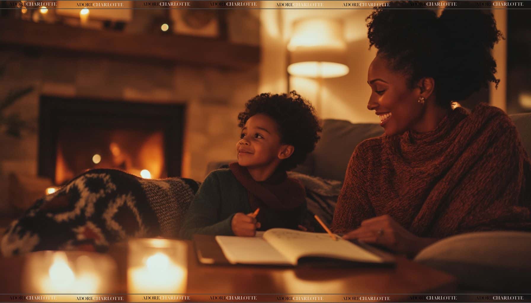 Scrapbooking with family Keep Kids Entertained This Winter.