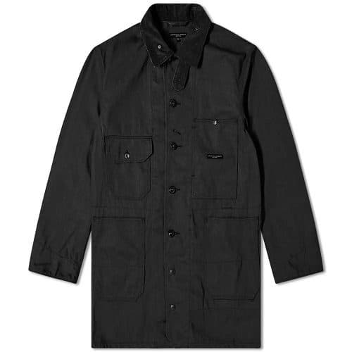 Engineered Garments Long Logger Jacket in Black : UK Outlet at SEIKK