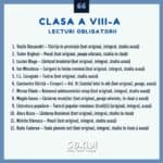 Lecturi obligatorii pentru clasa a 8-a lecturi obligatorii clasa a 8 a