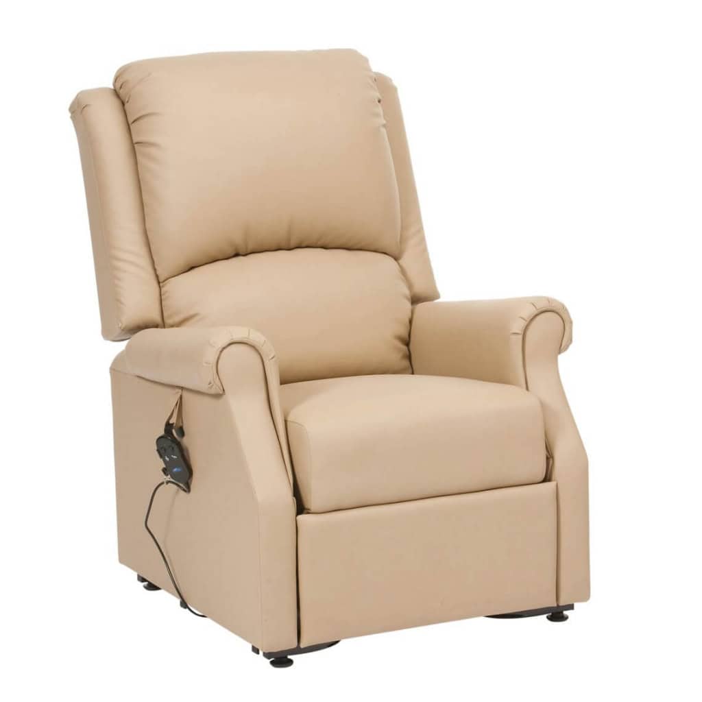 Chicago Anti-Microbial PVC Riser Recliner Cobblestone