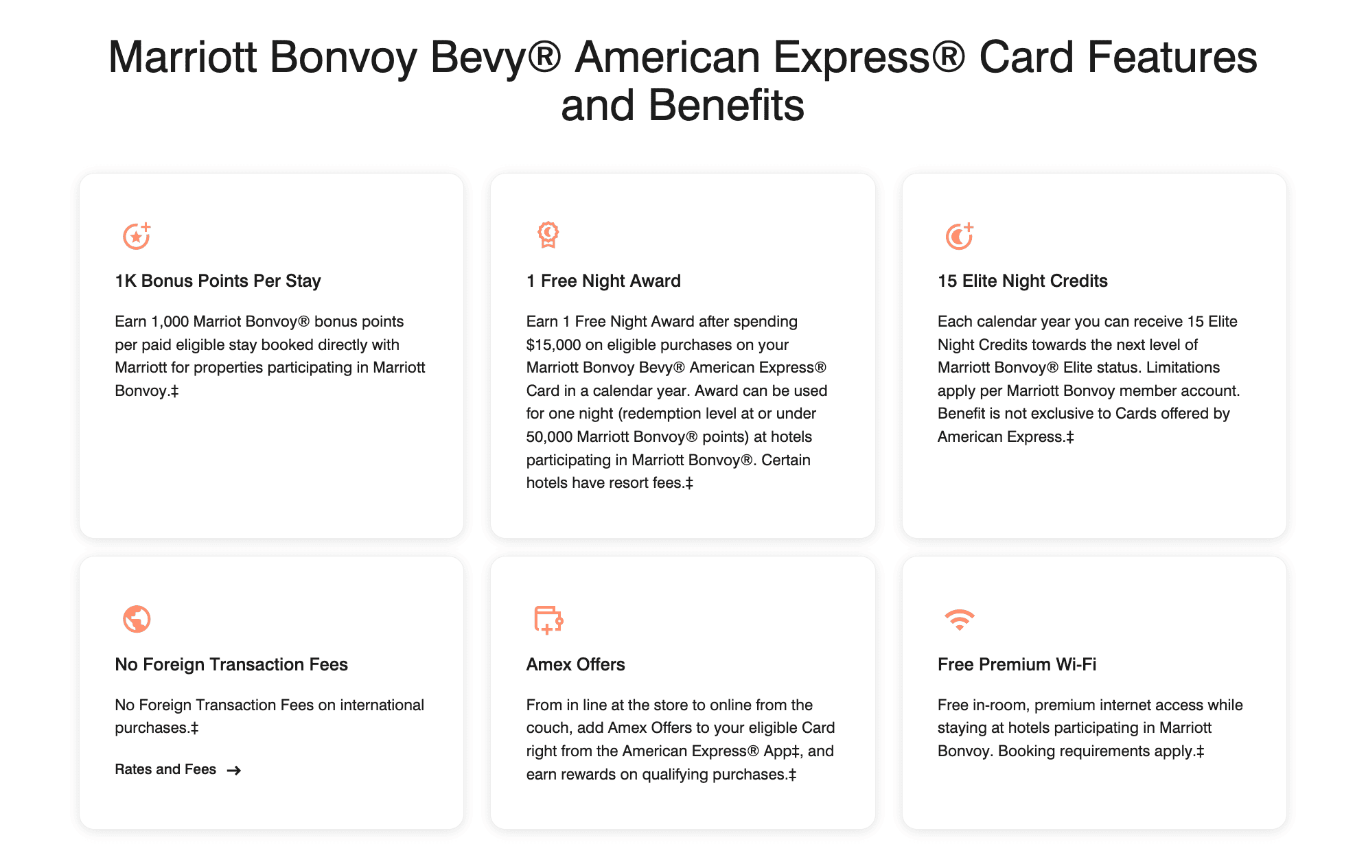 An Up-to-Date Overview of the AmEx Marriott Cards Lineup 3 Marriott Bonvoy Bevy Benefits