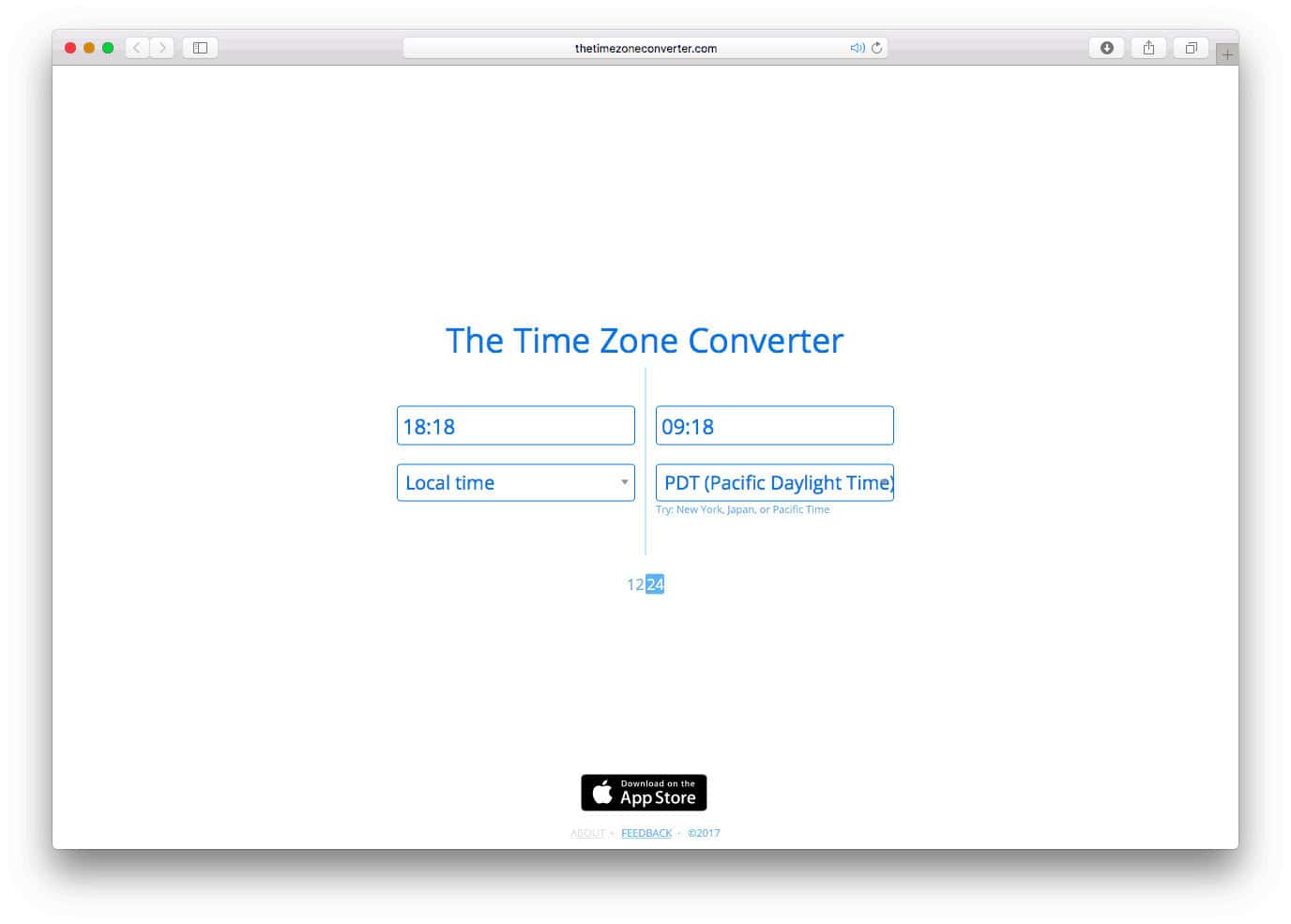 The Time Zone Converter