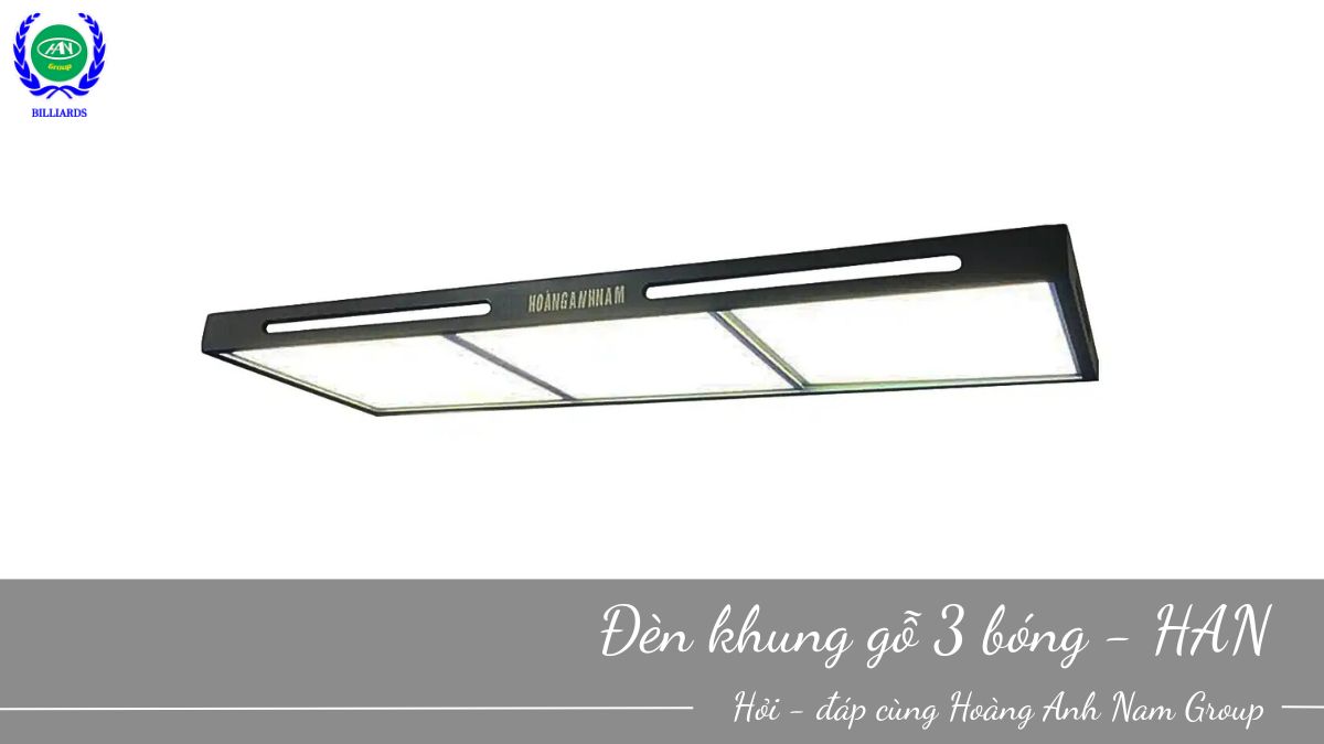 Đèn Khung gỗ 3 bóng - HAN