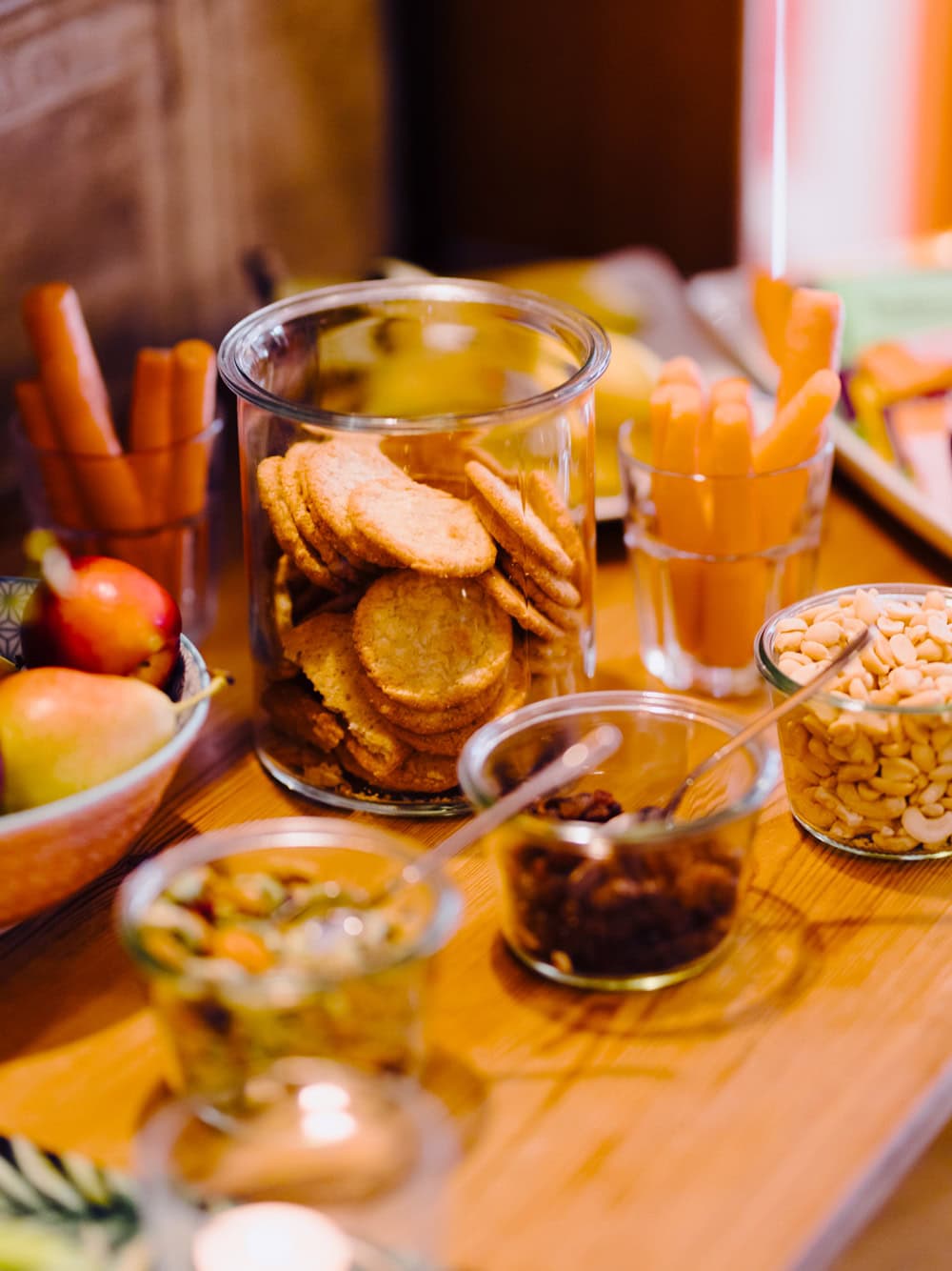 Gesunde Snacks über den Tag Catering in den HONGKONG STUDIOS