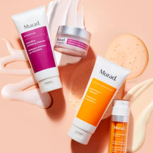 Murad cosmetica merk met hydraterende en vitamine C huidverzorging.