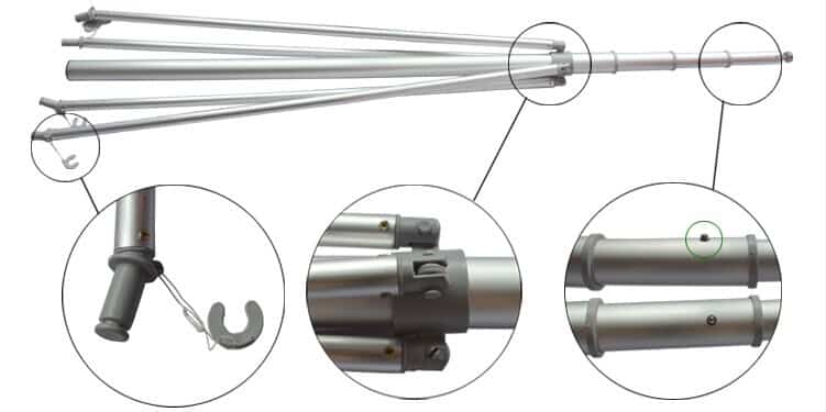 aluminum bar for the 5m flagpole water based aluminum bar for the 5m flagpole water based