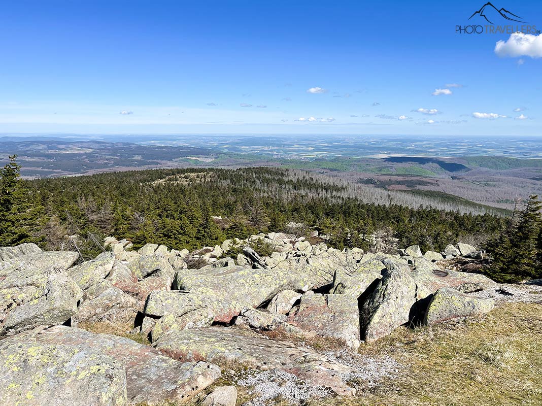 Blockhalde auf dem Gipfel des Brocken