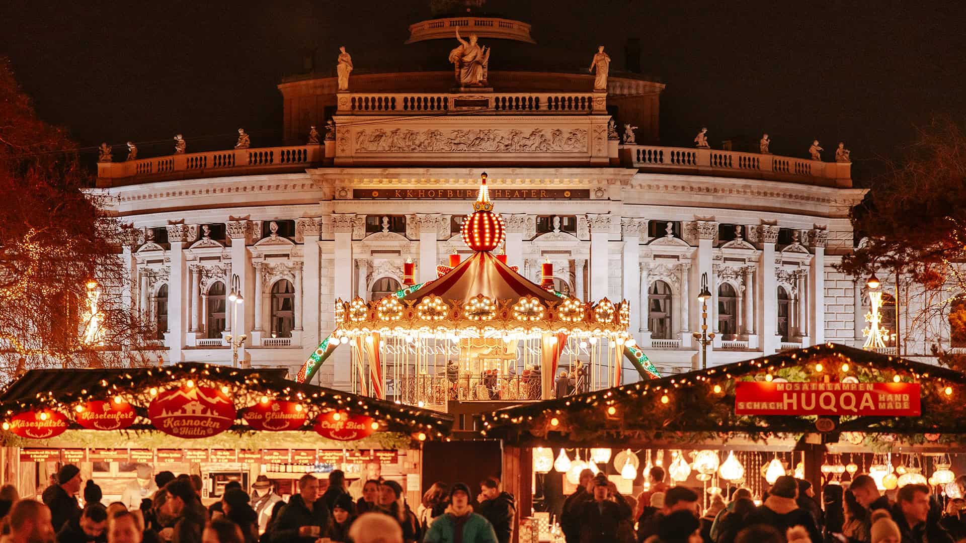Bild vom Christkindlmarkt am Rathausplatz Wien Tourismus Weihnachtsmärkte Wien 2023