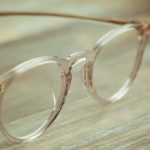 A pair of sunglasses on a table