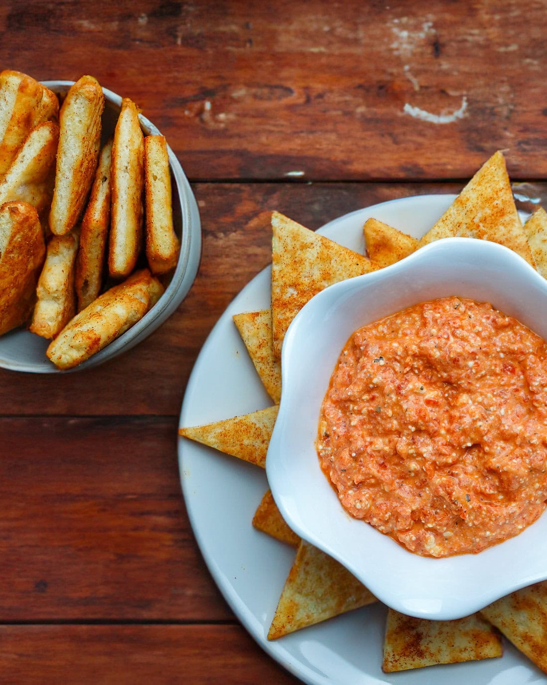 soft pita chips for dipping