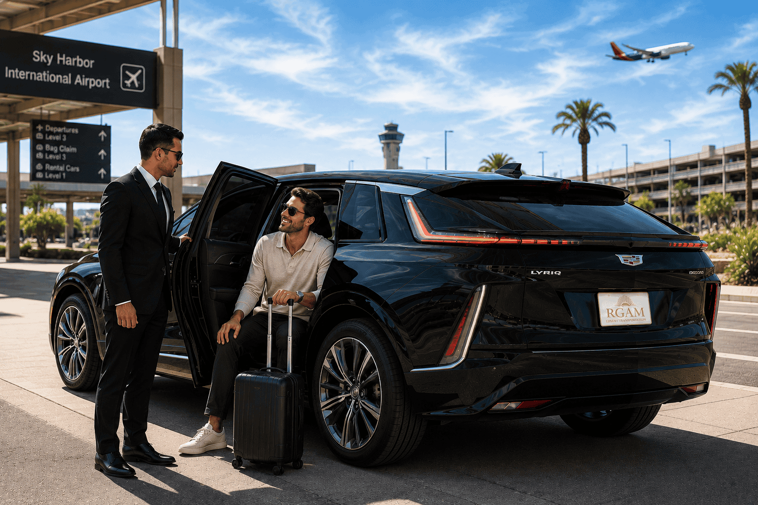 Phoenix Sky Harbor Airport Luxury Pickup Service Luxury airport pickup service at Phoenix Sky Harbor Airport
