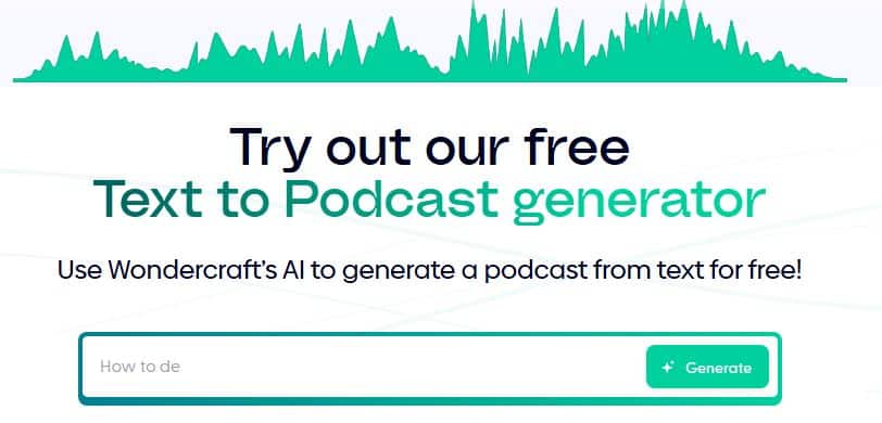 wondercraft ai podcast generator
