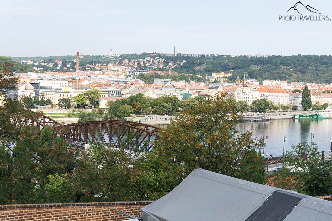 Der Blick vom Burgwall Vysehrad nach Prag