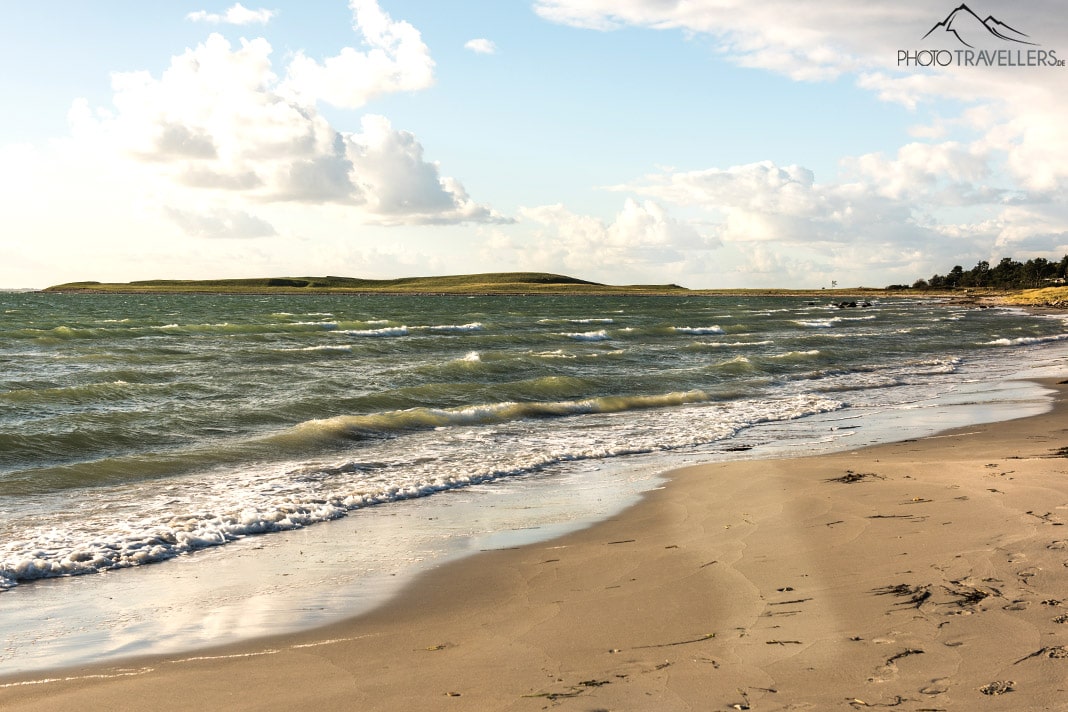Ein Sandstrand bei Ordrup Naes