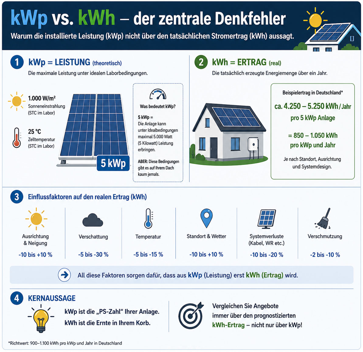 kWp vs. kWh – der zentrale Denkfehler