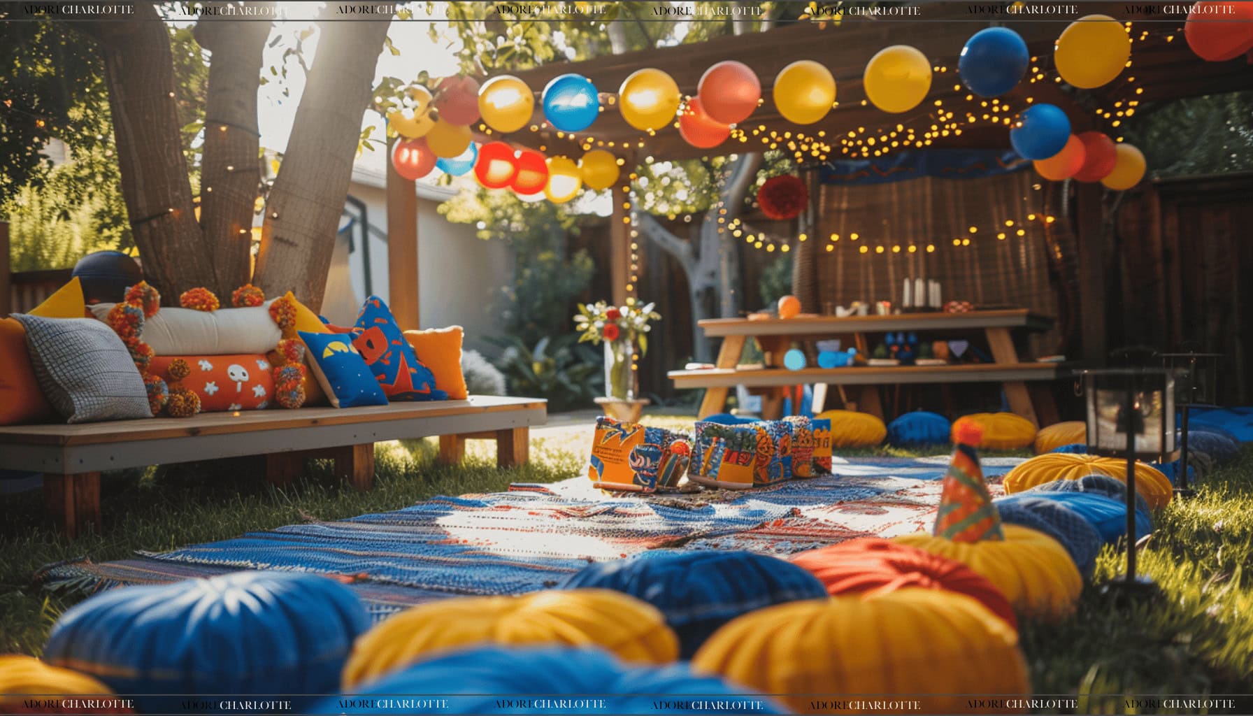 Superhero Squad Boy First Birthday Theme Party outdoor Decorations