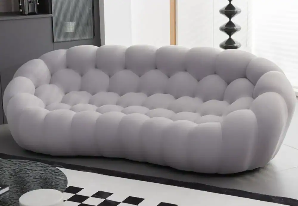 orange bubble couch