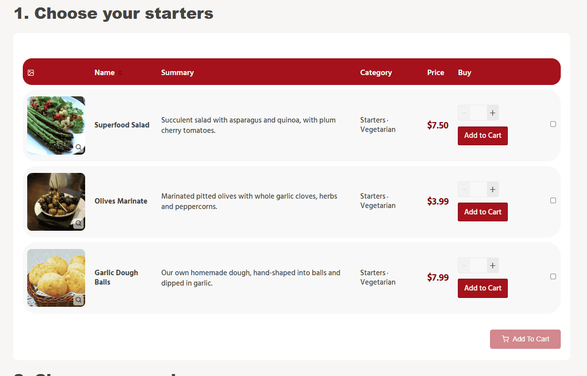 Resturant layout example